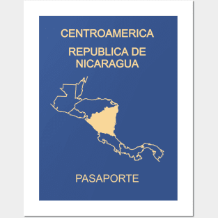 Nicaragua Passport Posters and Art